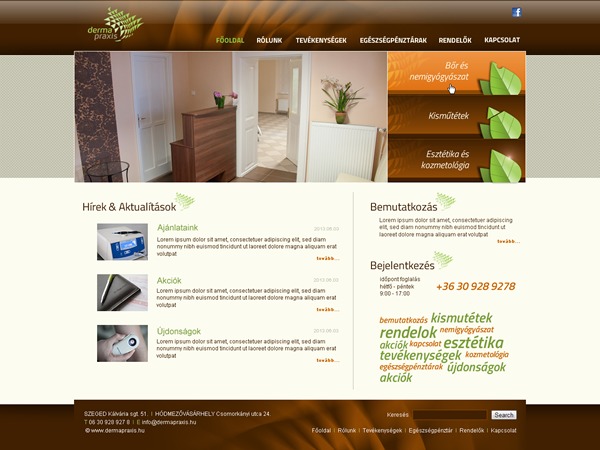 WordPress theme Dermapraxis by Metrix Hungary Kft.