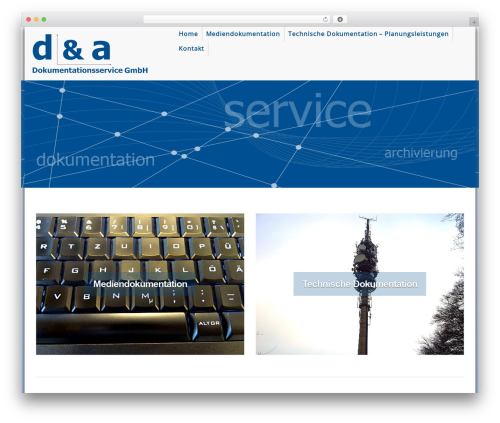 WordPress theme upBootWP - d-und-a.de