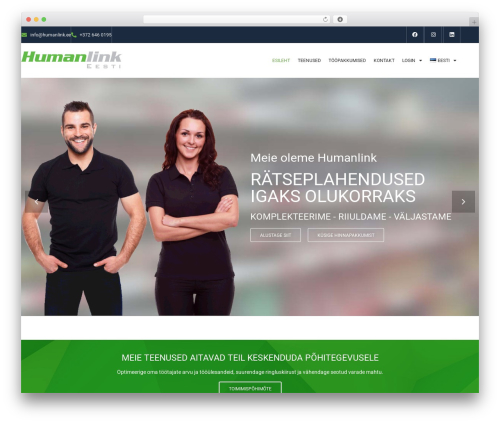 WP theme Hello Elementor - humanlink.ee