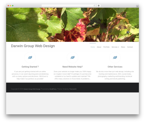 Ample free WordPress theme - darwingroupwebdesign.com