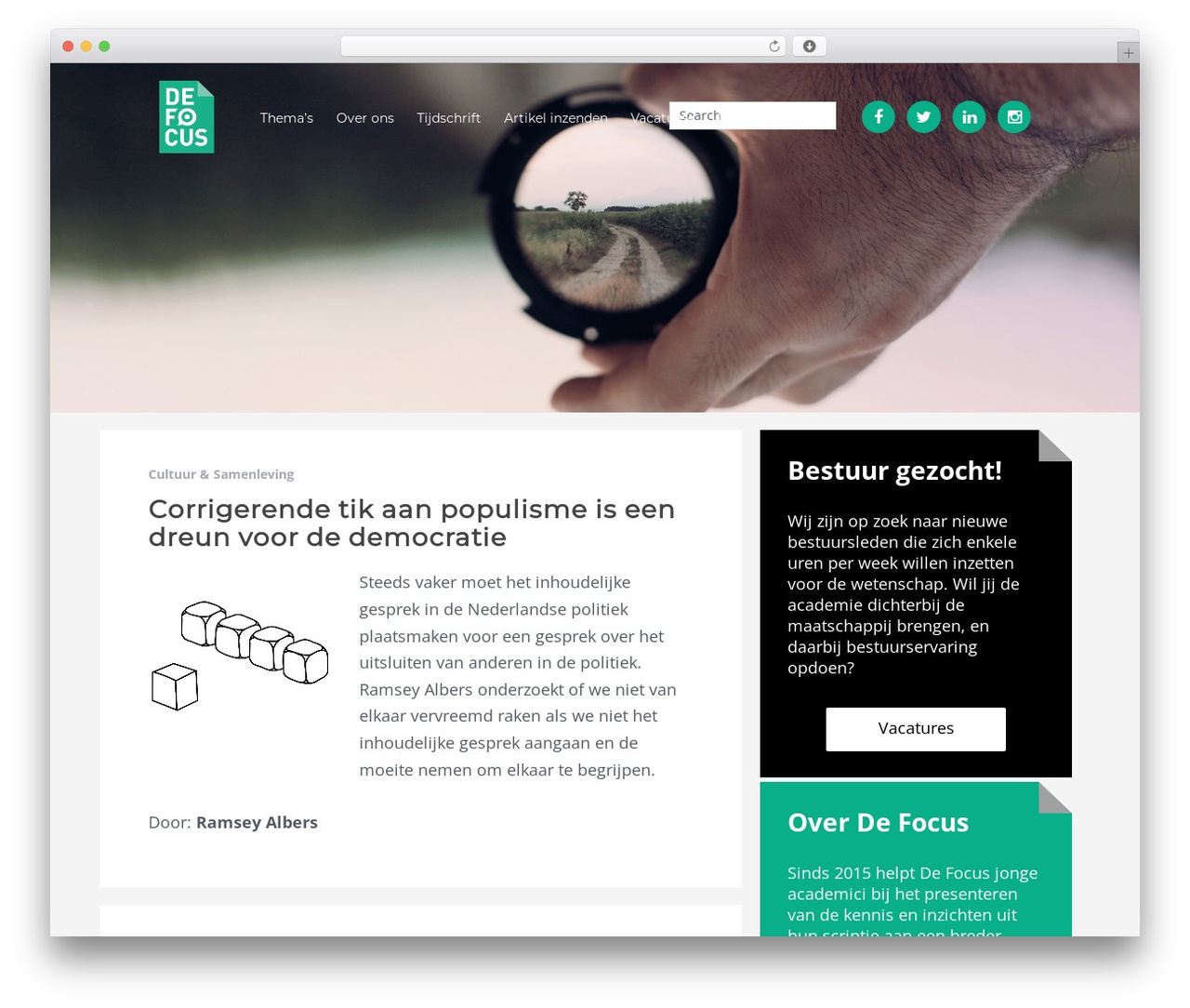 Bayse WP theme - de-focus.nl Bayse WP theme - de-focus.nl