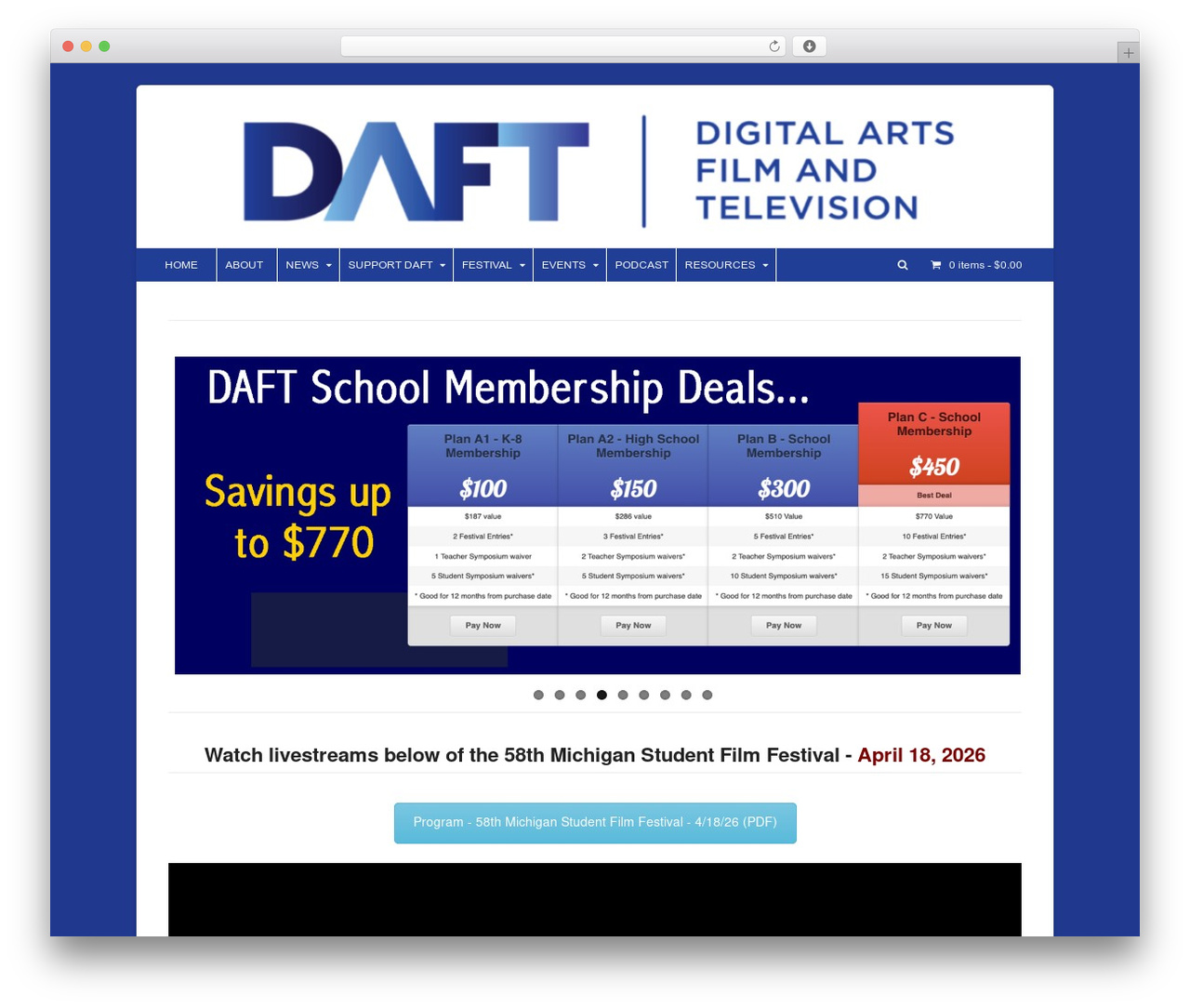 Canvas WordPress theme - daftonline.org