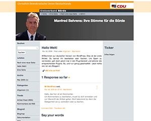 CDU theme WordPress by Philip Richter
