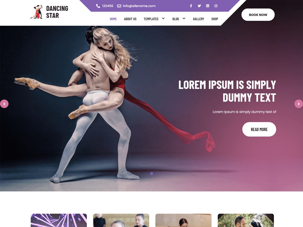 Dancing Star WordPress theme