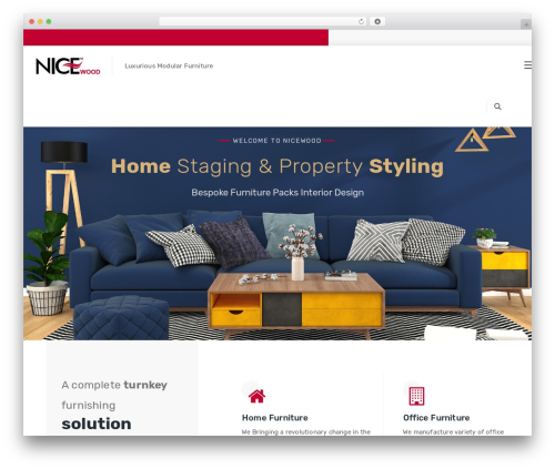 Fablio WordPress theme - nicewoodfurniture.in