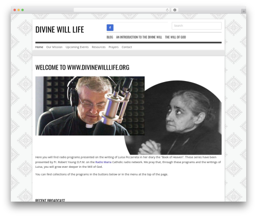 Bh design WordPress plugin - divinewilllife.org