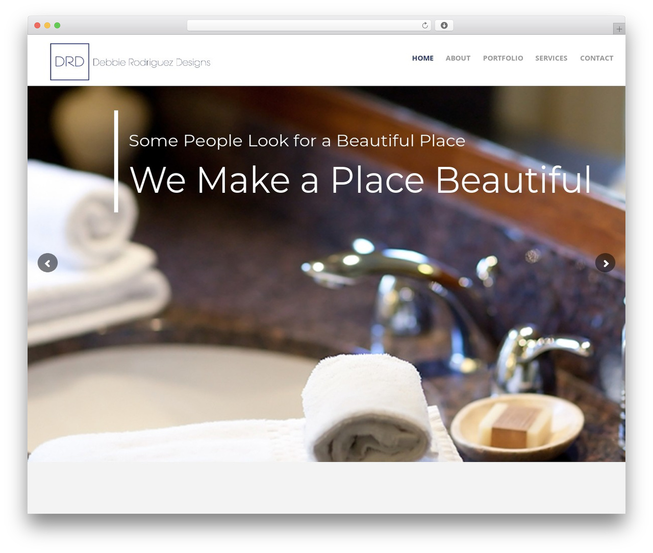 HND WordPress theme - debbierdesigns.com