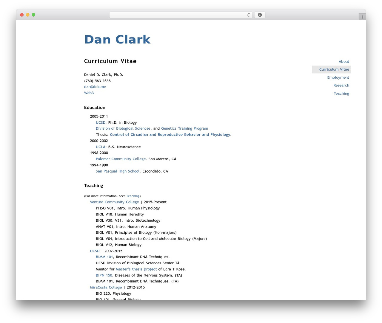 Infimum WordPress theme - danclark.me Infimum WordPress theme - danclark.me
