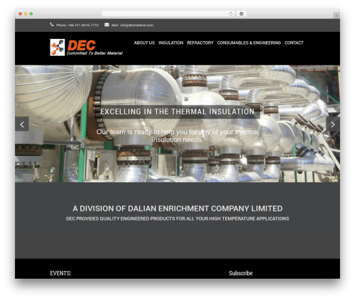 Invention WordPress theme - decmaterial.com