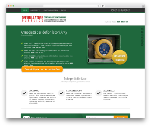 JustLanded for WordPress WordPress theme - defibrillatore-pubblico.it