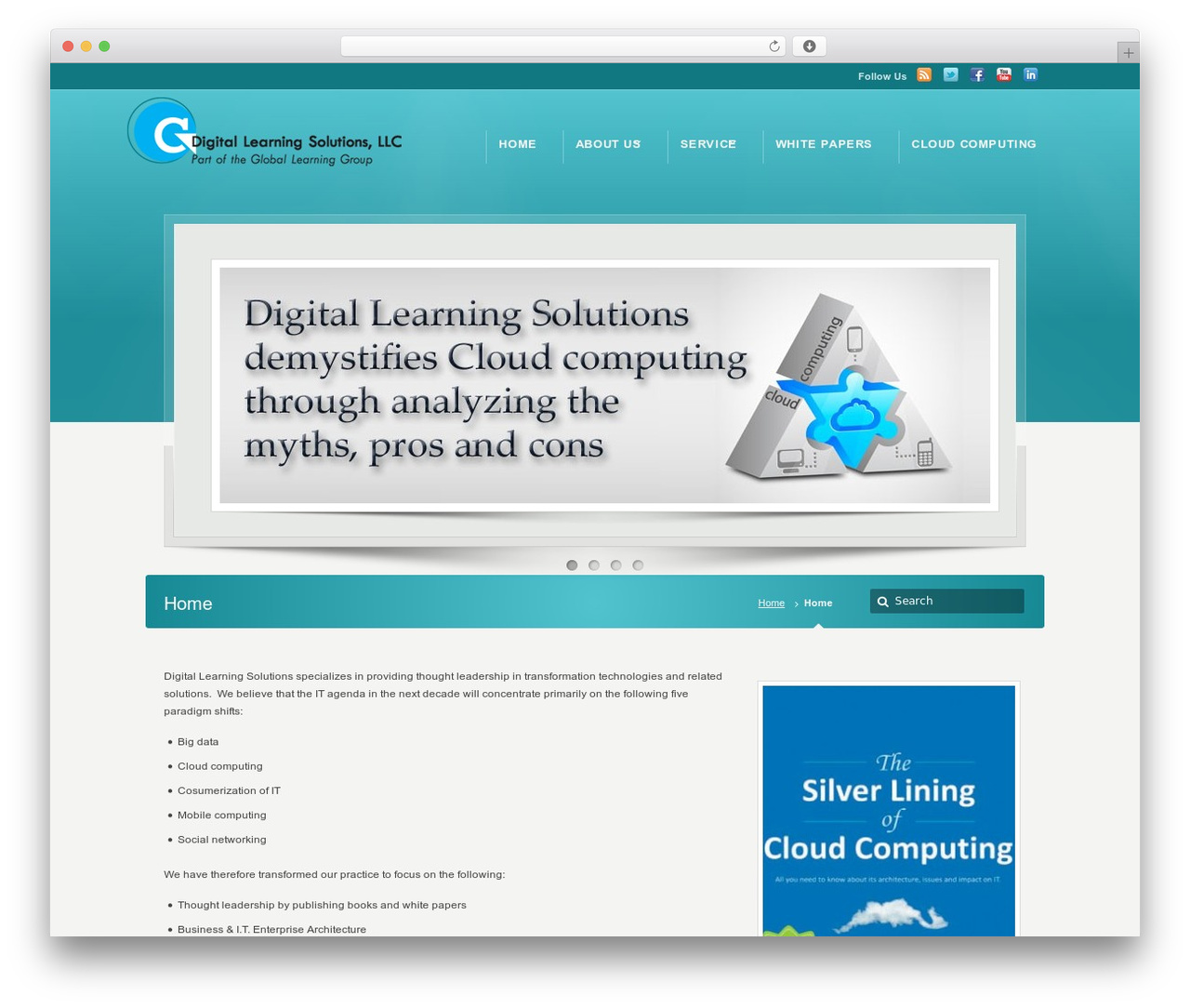 Karma WordPress website theme - digitallearningsolutions.net