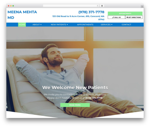 Parent Theme WordPress theme - meenamehtamd.com