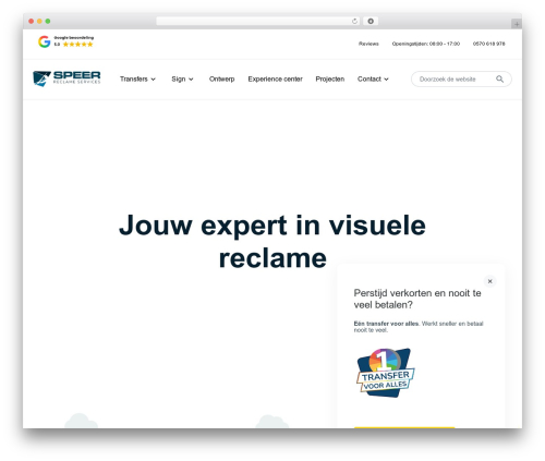 Speer website Theme WordPress theme - speer.nl