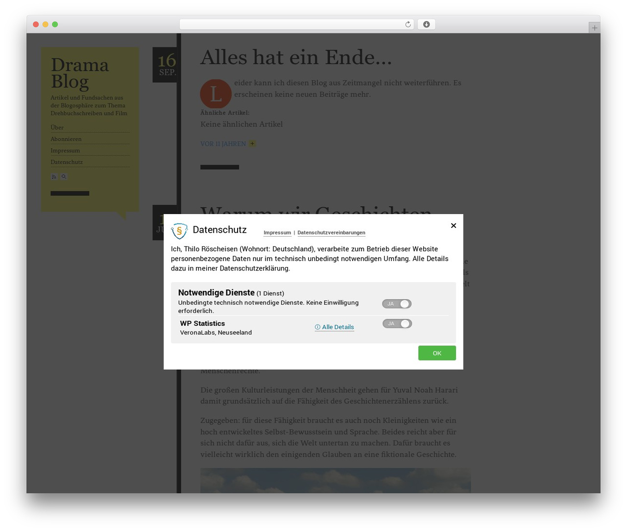 Theme WordPress Esquire - drama-blog.de Theme WordPress Esquire - drama-blog.de
