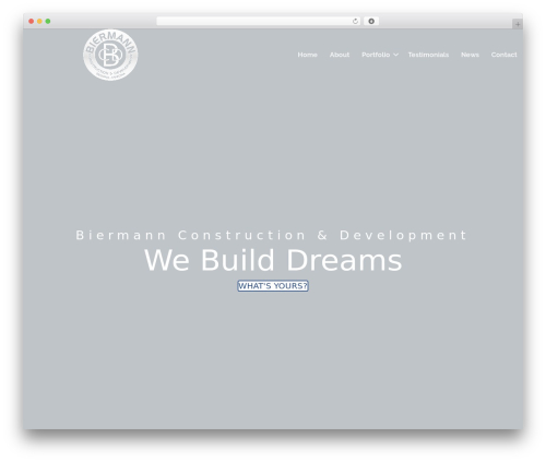 WordPress theme Beaver Builder Theme - biermannconstruction.com