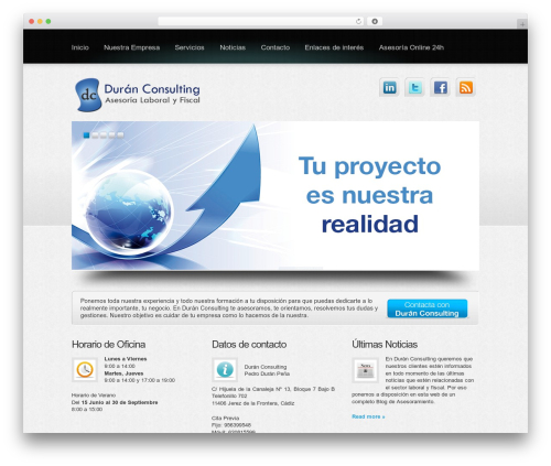 WordPress theme Boldy - duranconsulting.es