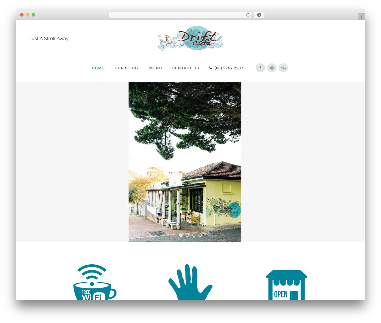 WordPress theme Bridge - driftcafe.com.au