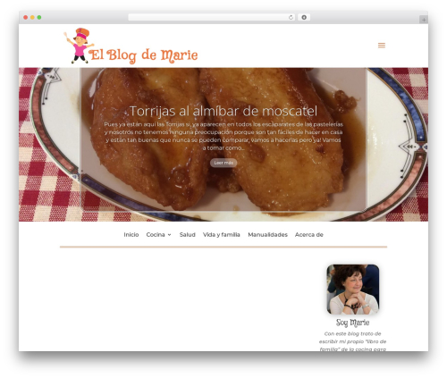 WordPress theme Divi - elblogdemarie.com