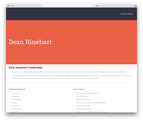 WordPress website theme Chariot - deanrinehart.com