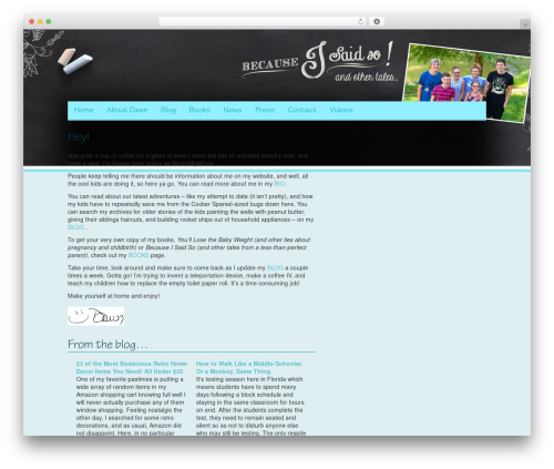 Bounce best WordPress theme - dawnmeehan.com