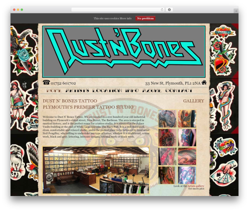 Cornerstone, for WordPress premium WordPress theme - dustnbonestattoo.com