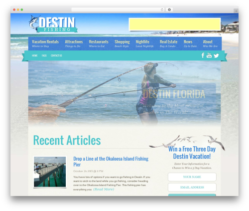 CYSY Framework 3 WP theme - destinfloridafishing.com