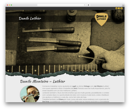 Danilo Luthier WordPress theme - daniloluthier.com.br