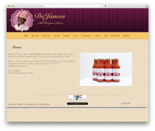 Default top WordPress theme - dejaneessauce.com