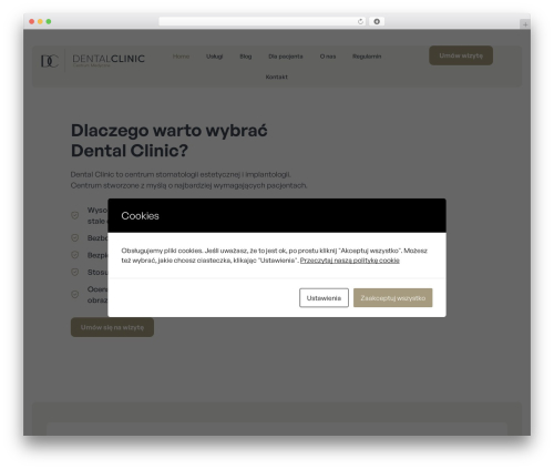 Dental Clinic theme WordPress - dentalstarogard.pl