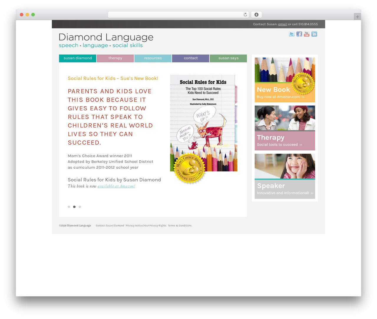 Diamond Language WordPress theme - diamondlanguage.com