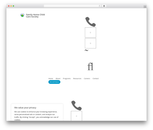 Divi WordPress theme design - familyhomechildcare.ca