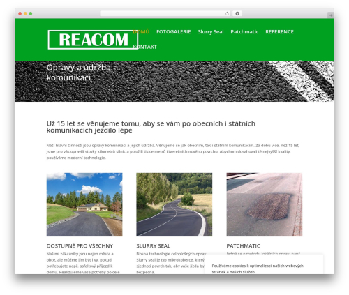 Divi WordPress theme - reacom.cz