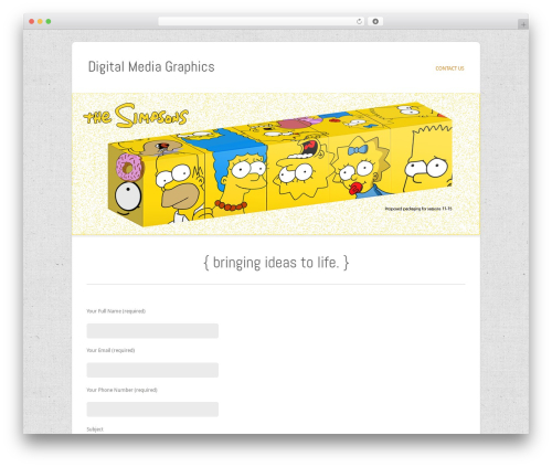 Filtered WordPress theme - digitalmediagraphics.com