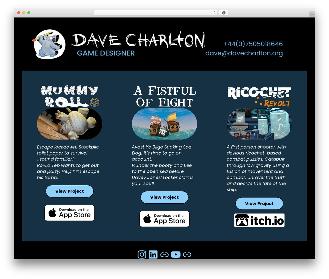 Inkblot WordPress theme - davecharlton.org