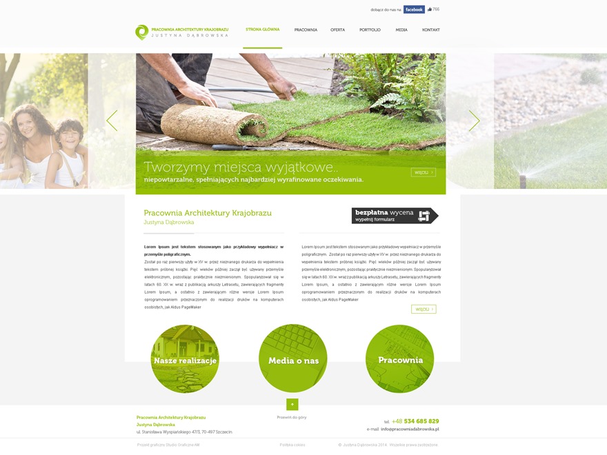 Justyna Dąbrowska WordPress theme by Marchlewski.com.pl