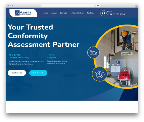 Medixi WordPress theme - azanialaboratory.com