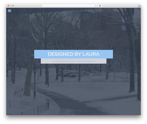 Pure WordPress theme - designedbylaura.co.uk