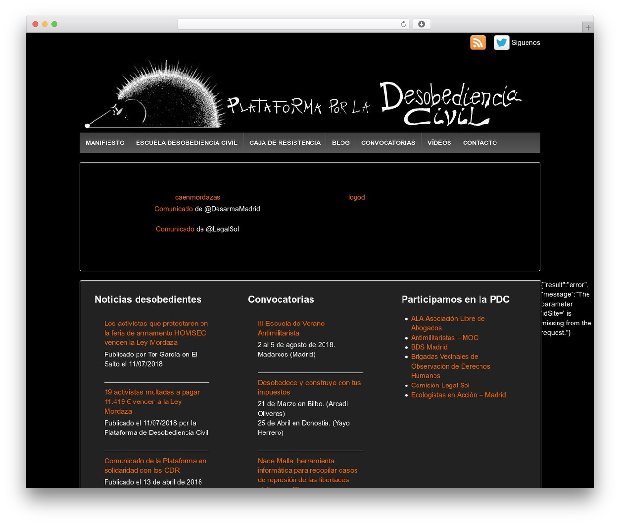 Responsive free WordPress theme - desobediencia.es