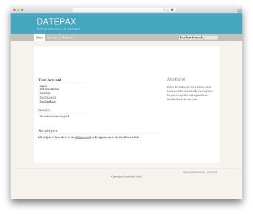Theme WordPress Headway - datepax.com