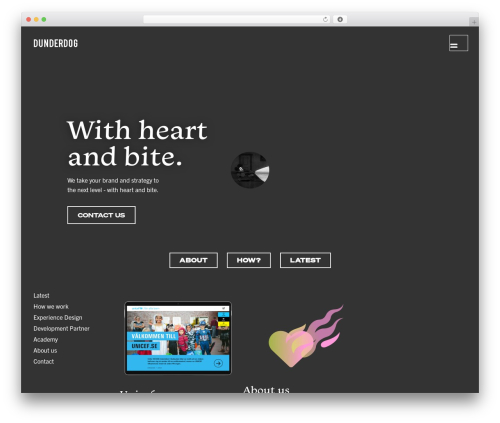 Touchfolio WP theme - dunderdog.se