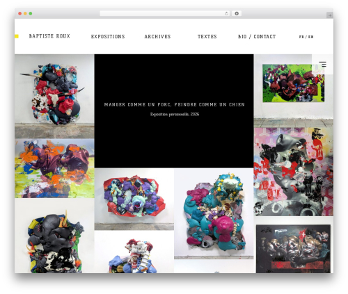 WordPress theme BaptisteRoux - baptisteroux.com