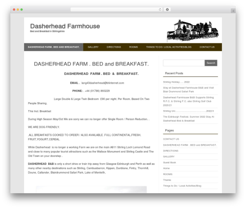 WordPress theme Forestly - dasherhead.co.uk