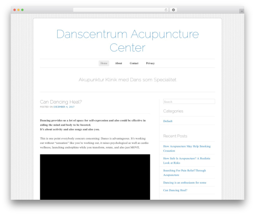 WordPress theme Forever - danscentrum-welkom.com