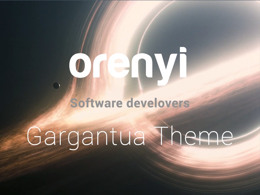 WordPress theme Gargantua by Orenyi S.L.
