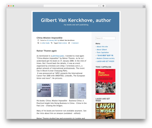 WordPress theme Gilbert - damulu.com