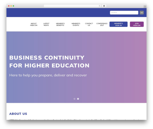 WordPress theme Hebcon - hebcon.org