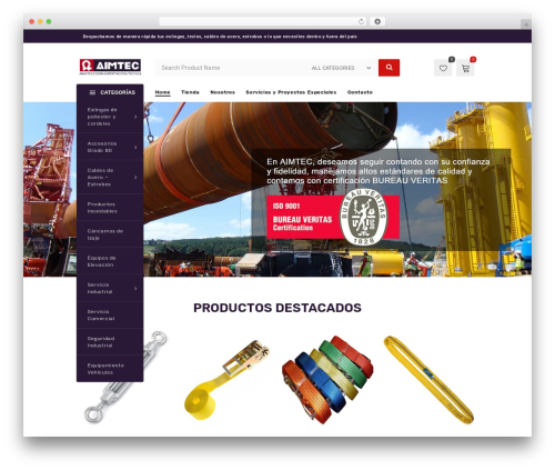 WordPress theme pinkmart - aimtec.cl