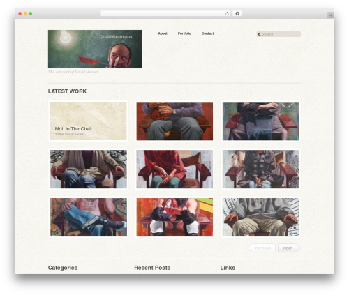 WordPress theme Workaholic - davidmarcet.com