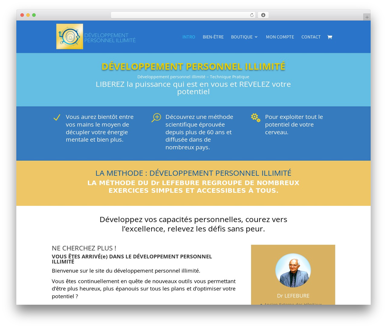 WP theme Divi - developpement-personnel-illimite.com