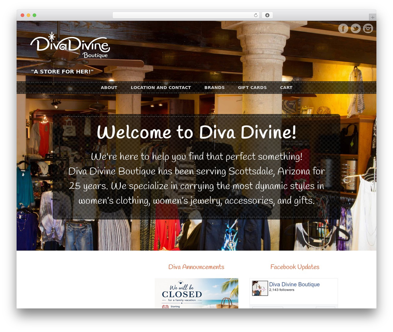 Diva Divine WordPress theme - divadivineboutique.com